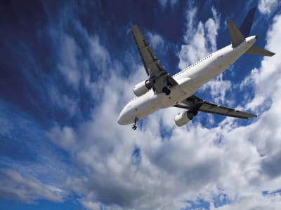 Fototapete Weißes Flugzeug