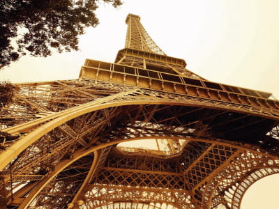 Fototapete Eiffelturm im Retro-Stil