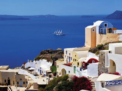 Fototapete Insel Santorini