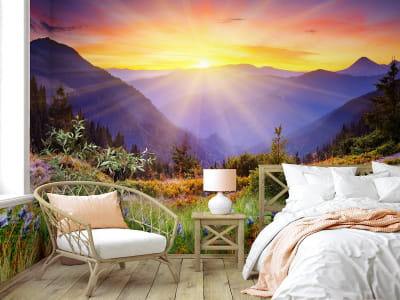 Fototapete Rosa Sonnenuntergang