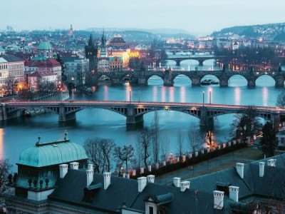Fototapete Abends Prag