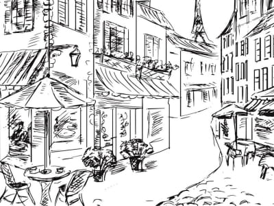 Fototapete Straße in Paris