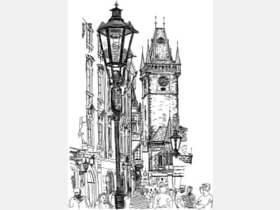 Fototapete Straßen von Prag