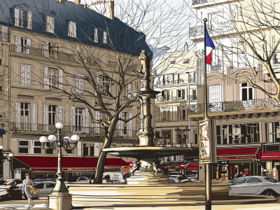 Fototapete Malerische Straßen von Paris
