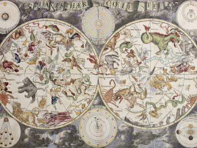 Fototapete Alte Konstellationskarte