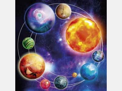 Fototapete Planeten des Sonnensystems
