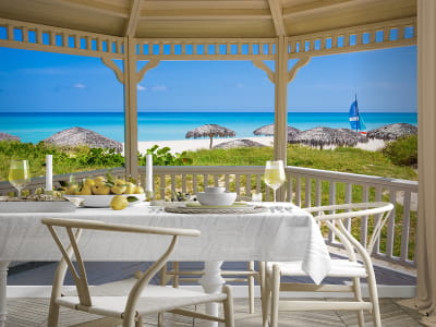 Fototapete Pavillon am Meer