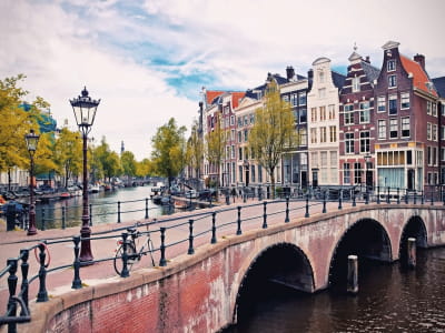 Fototapete Brücke in Amsterdam