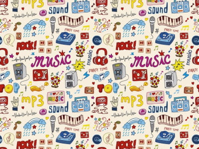 Fototapete Flotte Musik
