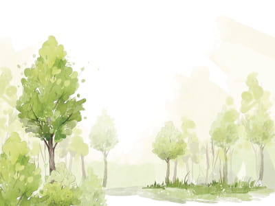 Fototapete Natur-Aquarell