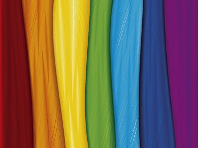 Fototapete Regenbogen aus Farben
