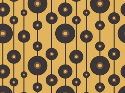 Fototapete Schallplatten