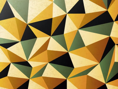 Fototapete Goldene Geometrie