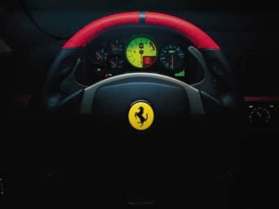 Fototapete Ferrari-Lenkrad