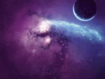 Fototapete Planet im Weltraum