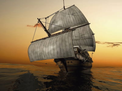 Fototapete Prächtiges Segelschiff