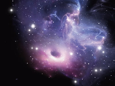 Fototapete Helle Galaxie