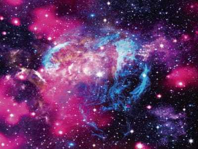 Fototapete Galaxiennebel