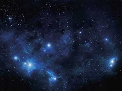 Fototapete Blaue Sterne