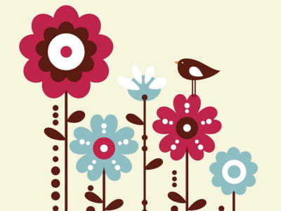 Fototapete Blumen blühen