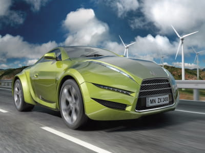 Fototapete Elektroauto