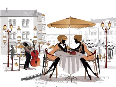 Fototapete Café in Paris