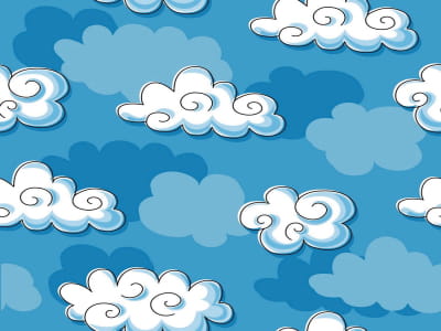 Fototapete Wunderschöne Wolken