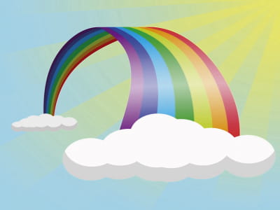 Fototapete Farben des Regenbogens