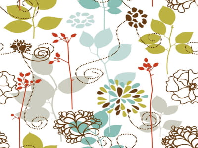 Fototapete Dekorative Blumen