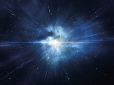 Fototapete Explosion eines großen Sterns