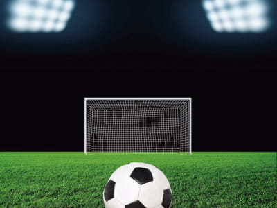 Fototapete Fußball und Tor