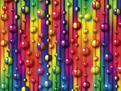 Fototapete Regenbogentropfen