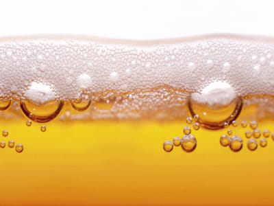 Fototapete Bierschaum