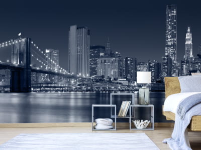 Fototapete New York schwarz und weiß
