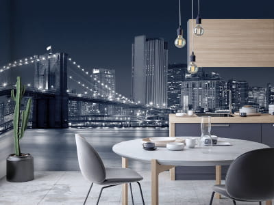 Fototapete New York schwarz und weiß