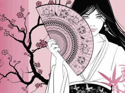 Fototapete Geisha