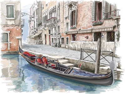 Fototapete Kanäle von Venedig