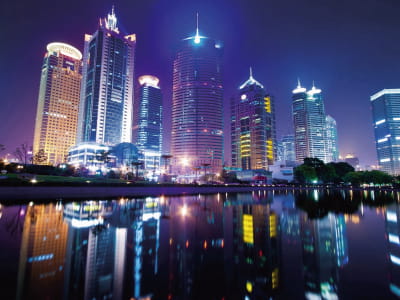 Fototapete Nacht Shanghai