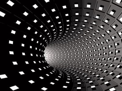 Fototapete Abstrakter Tunnel