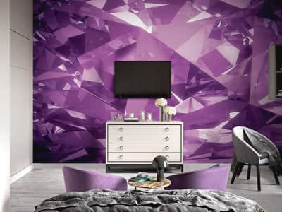 Fototapete Kristall-Amethyst