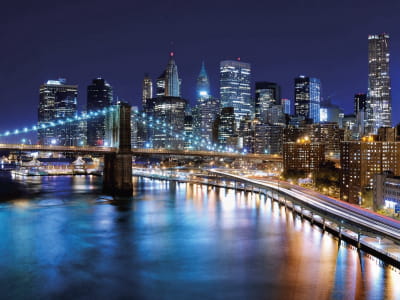 Fototapete Lichter von Manhattan bei Nacht