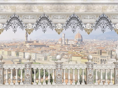 Fototapete Platz in Florenz