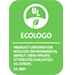 ECOLOGO certified