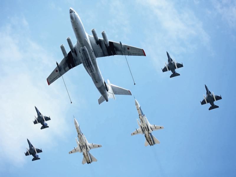 Fototapeta Militärflugzeug