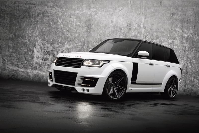 Fototapeta Weißer Land Rover