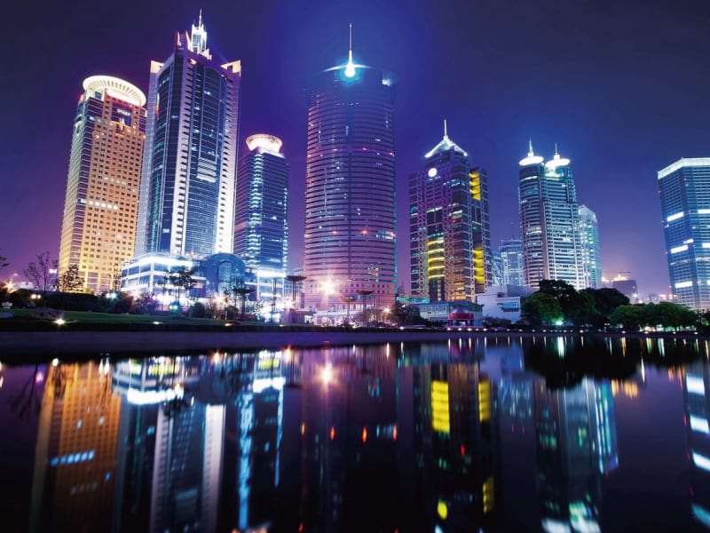 Fototapeta Nachtlichter von Shanghai