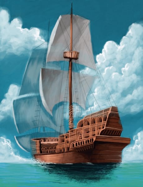 Fototapeta Großes Schiff