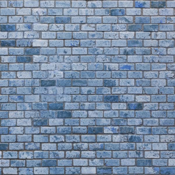 Fototapeta Ziegelblau