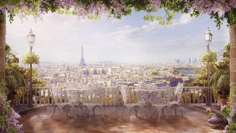 Fototapeta Terrasse in Paris