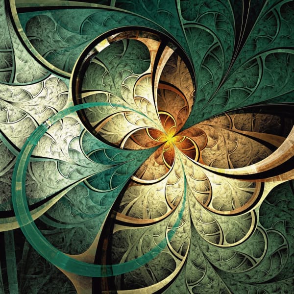 Fototapeta Grüne Blume
